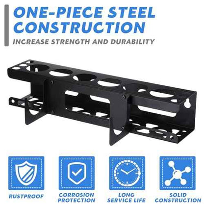 Hicarer 2 Packs Caulking Tube and Gun Holder Caulking Gun Storage Rack with Horizontally Base Sealant Organizer for Garage and Workspace Wall Mounted Tubes Nozzle