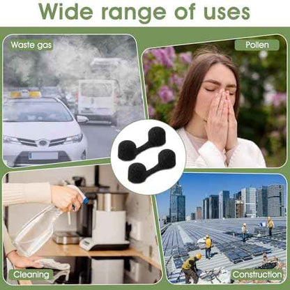 100PCS Sponge Nose Filters, Disposable Nose Plugs Bulk Sponge Nostril Filters for Dust, Spray Tanning, Welding (Black)