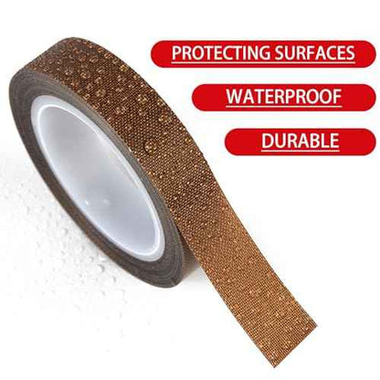 Low Friction Drawer Slide Tape - 2 Rolls 1/2" x33FT, Squeak Resistant & Abrasion Resistance Surface Protection Tape for Furniture, Tools,Wood,Drawer,Cabinet,Curtain(Brown)