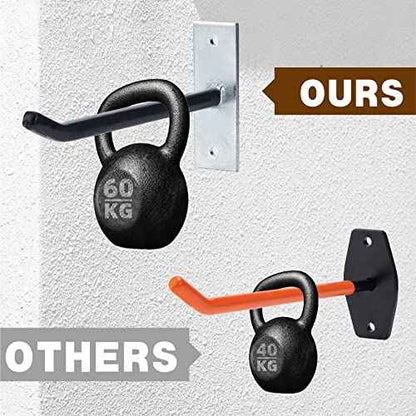 Sinoer 4PCS Garage Hooks Tire Storage System,Wall Mount Hooks with Metal Screws and Anchors - Tire/Rim Holder for Car £¬Black