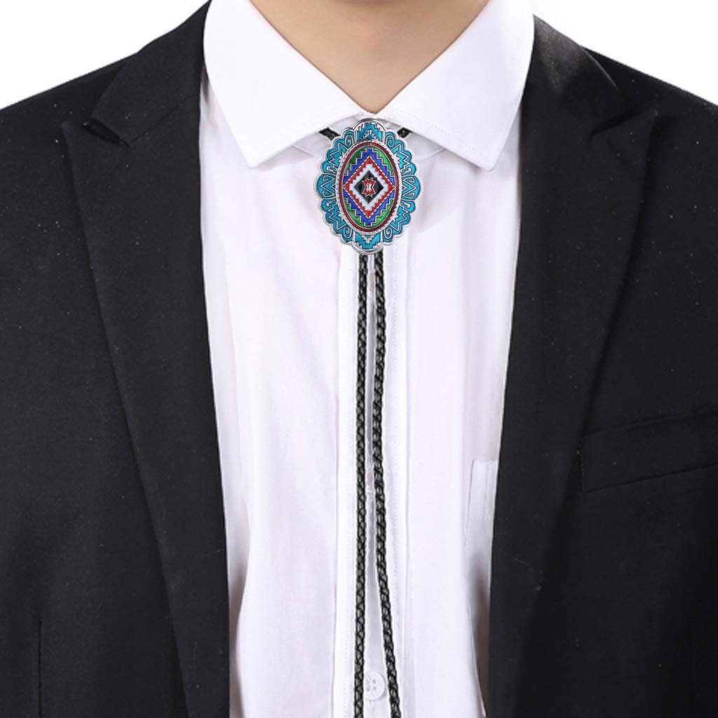 Juyovge Western Bolo Ties Handmade Cowboy Southwest Totem Element Bola Neckties For Men,Women