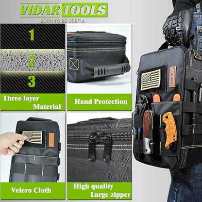 Small Tool Bag/pouch Organizer,Meter/EDC/Compact Tool Bag.Heavy Oxford cloth and large zipper,Suitable for various small tools.