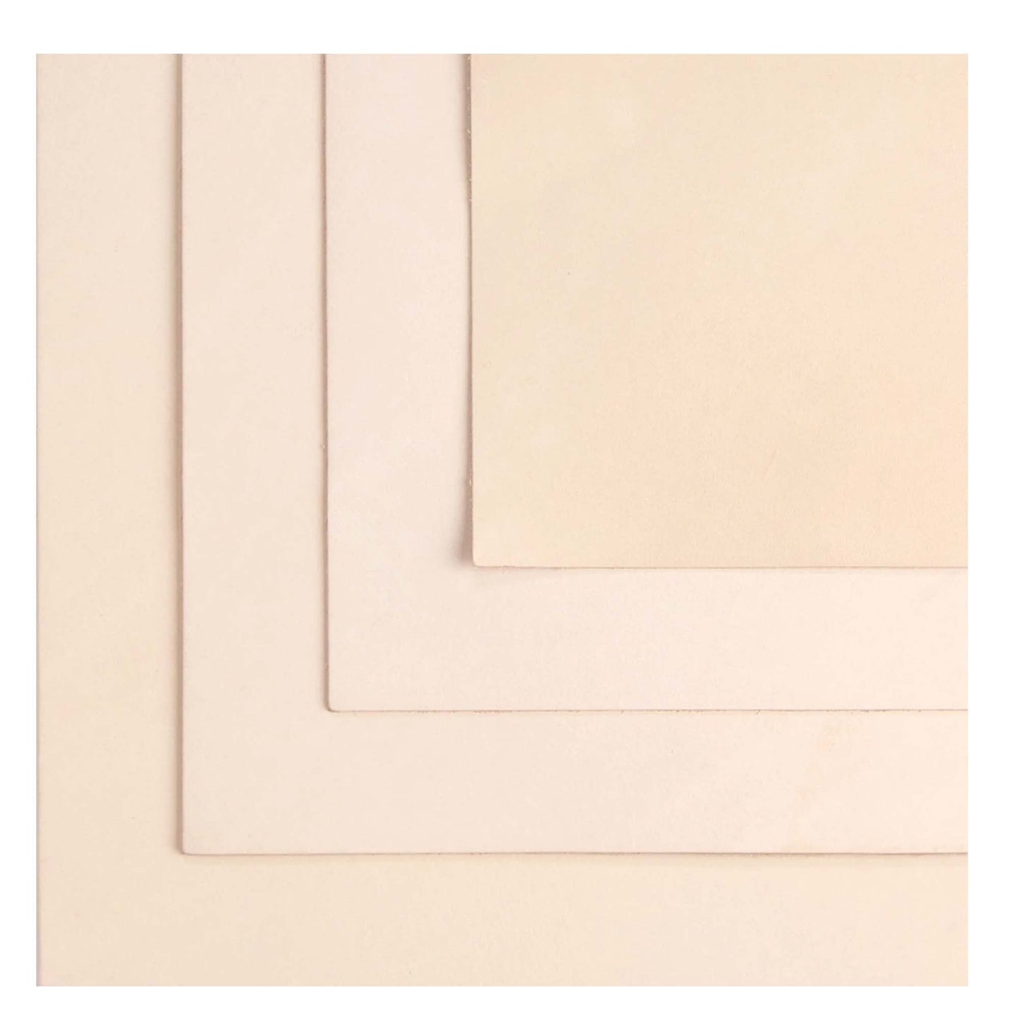 ELW 7-8 oz.(3-3.2 mm) Thickness Pre-Cut Square 8"x8", Tooling Leather Vegetable Tanned Full Grain Leather - Cowhide Leathercraft for Holsters Knife Sheaths Coasters Molding Emboss Stamp Cases