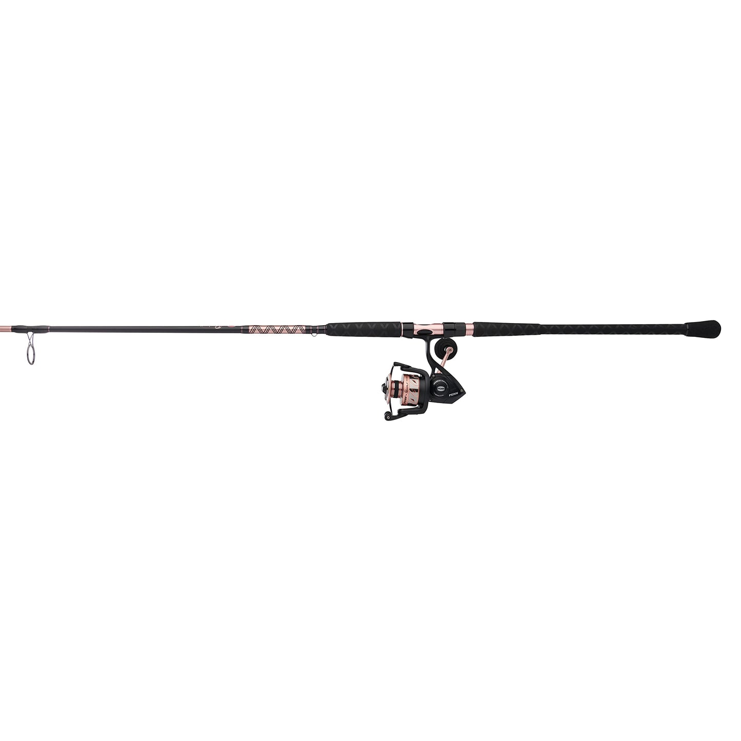PENN Passion II Spinning Reel and Fishing Rod Combo, Black/Rose Gold, 2000 Size Reel - 6'6" - Medium Light - 2pc