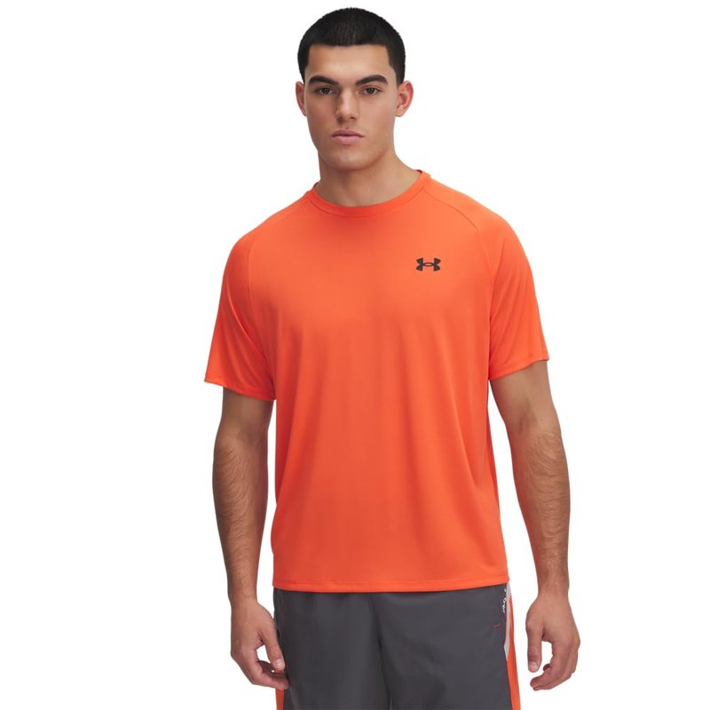 Under Armour Men's Tech 2.0 Short-Sleeve T-Shirt, (847) Fire / / Black, Large Tall