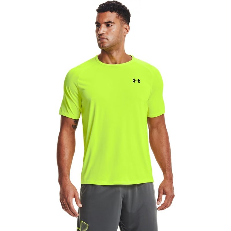 Under Armour Men's Tech 2.0 Short-Sleeve T-Shirt , High-Vis Yellow (731)/Black, X-Large