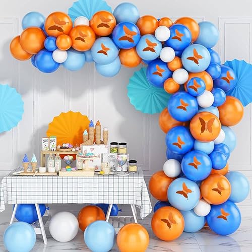 Glitter 3D Butterfly Wall Stickers - Orange
