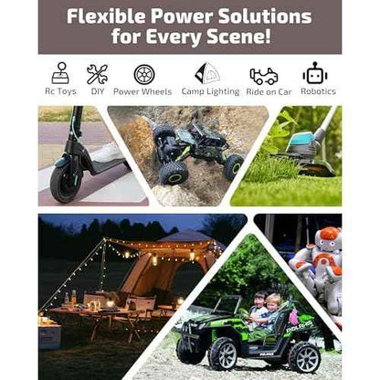 4-Pack 18V for Milwaukee M18 Battery Adapter for Power Wheels Battery Upgrade Conversion Kit with Switch Fuses Wire Connectors 12AWG Wire Power Tool Drill Battery Converter Adapter for DIY RC Car, Etc