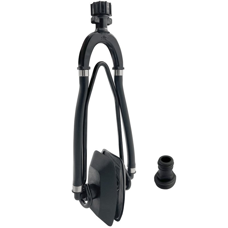 ISURE MARINE Universal Rectangular Dual Water Feed Outboard Motor Water Flusher Boat Ear Muff Engine Flusher for Marine Boat