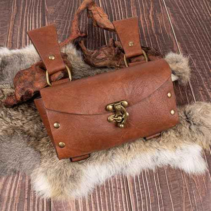 Renaissance Belt Pouch Purse Viking Bracer Hook Halloween Set Medieval Festival Costume Accessory Casual Fanny Pack Waist Bag