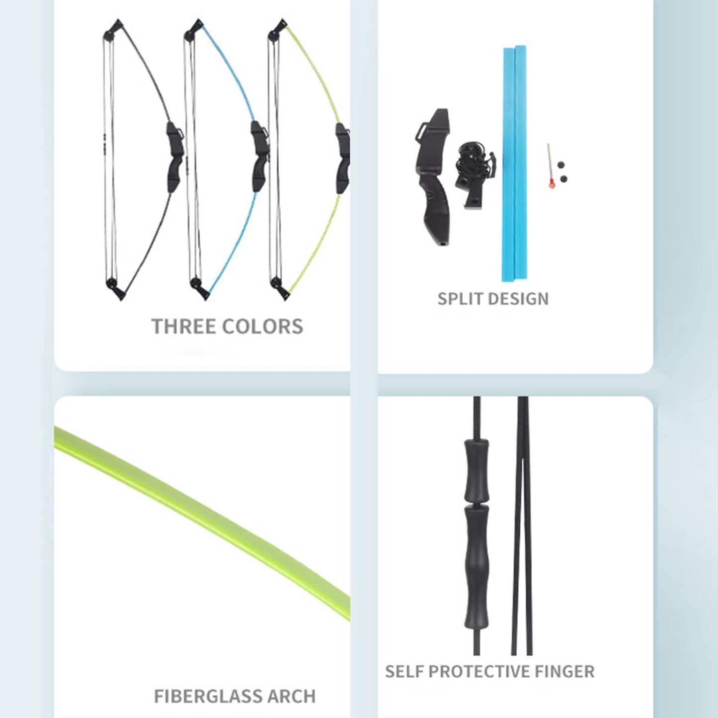 SOPOGER Compound Bow and Arrow Set for Youth & Teens, Beginner Archery Set with 15-18 LB Draw Weight, 8 Arrows, Target Paper & Arm Guard Outdoor Shooting Sports Equipment for Beginners (Blue)