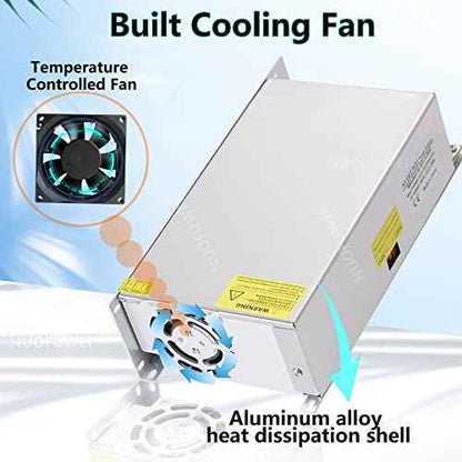 DC 12V 100A 1200W Switching Power Supply Adapter PSU AC-DC 12Volt Industrial Transformer Converter SMPS 110V/220V for Motor Pump LED Drive CCTV Security Camera Car Stereo and More 12V Device