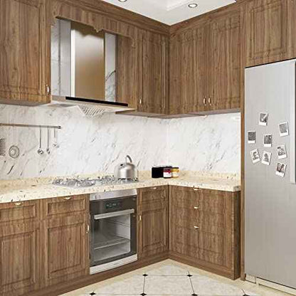 CRE8TIVE Brown Wood Grain Contact Paper Peel and Stick Wood Wallpaper Removable Waterproof Thick Distressed Wood Look Wallpaper Self Adhesive Wood Vinyl Wrap for Bedroom Kitchen Cabinets Desk 12"x80"