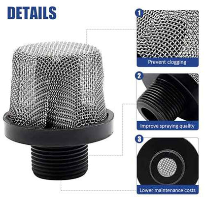 288716 3/4" Inlet Suction Strainer Sprayer Paint Strainer Airless Spray Machine Filter Replacement 2pcs for Airless Paint Sprayer