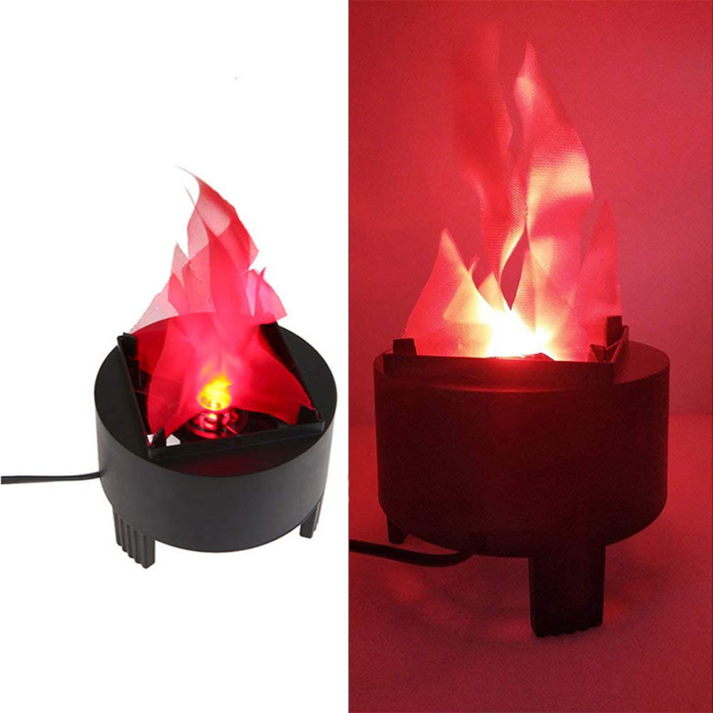Homonic Led Mini 3D Flickering Flame Light - Electronic Night Light With Realistic Silk Effect for Christmas Indoor Campfire Party Decoration, US Plug