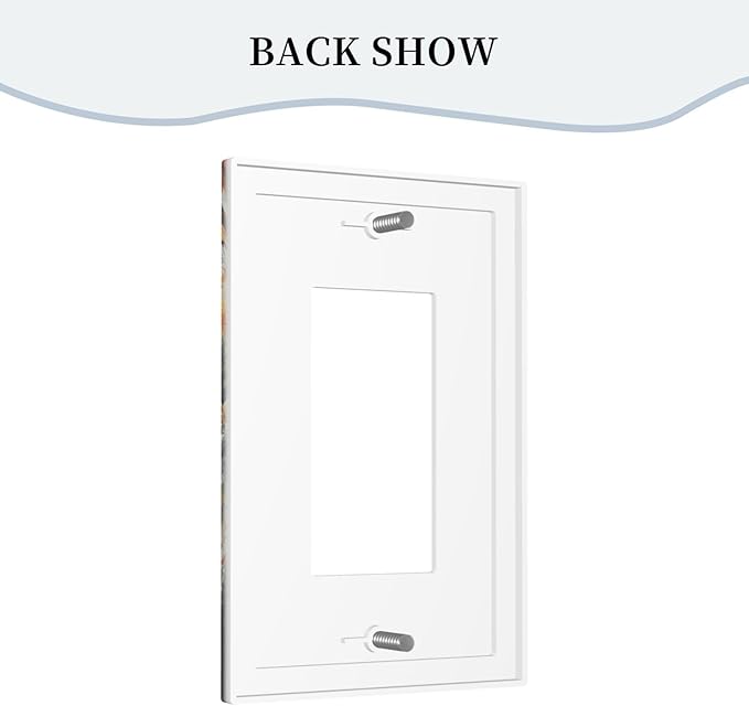 Decorative Art Light Switch Covers Lake & Pagoda in Fall 1 Gang Rocker Outlet Decorative Switch plate Faceplate GFCI Light Switch Covers for Home Decor