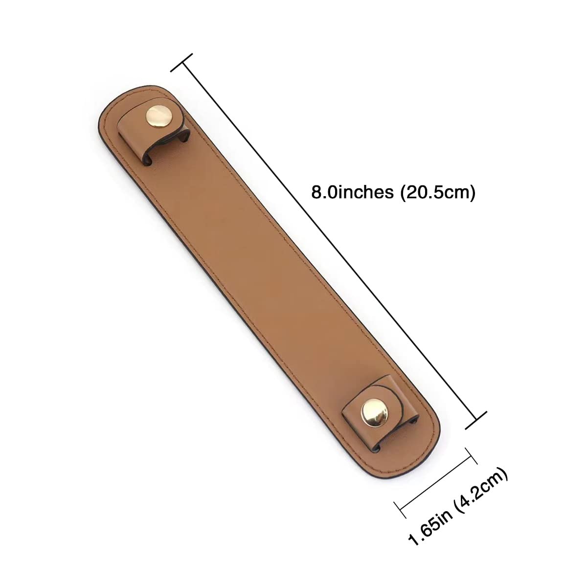 jiesinlov Microfiber Leather Shoulder Strap Pads Replacement Cushion Strap Covers for Tote Bags Detachable (Brown)