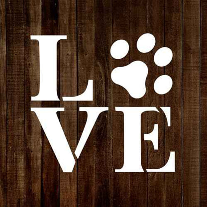 MAGJUCHE Trail of Dog Prints Stencil 6 Inches, Reusable Cat Prints Stencil for Painting DIY Crafts Decor