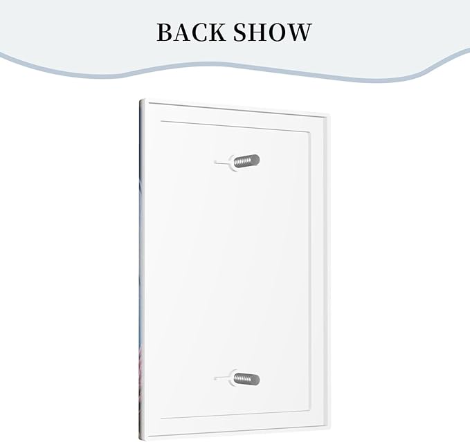Decorative Art Light Switch Covers Seaside Window View 1 Gang No Device Blank Switchplate Electrical Faceplate for Home Decor