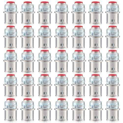 Metal-Clad Cable Connectors Zinc Electrical Conduit Connector 3/8" Snap in Connectors for Steel and Aluminum Cable (35 Pack)