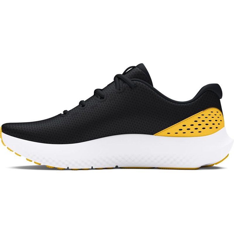 Under Armour Men's Charged Surge 4, (003) Black/Taxi/Taxi, 11.5, US