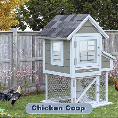 12" x 18" Shed Window, 2 Pack White Flush Mount Household Windows with Tempered Glass and Fiberglass Screen for Shed, Garage, Chicken Coop, Playhouse, Small Tiny House