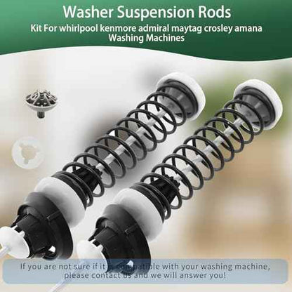 Upgraded MVWC400XW4 WTW5600XW0 MVWX700XW0 MVWC360AW0 Washer Suspension Rods, Fit for Kenmore Whirlpool Maytag Washer MVWX500XW0 MVWX700XL2 3LWTW5550YW2 MVWX700XL1 MVWC400XW0 WTW5550XW0 WTW5500XW3