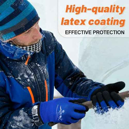 Winter Work Gloves Freezer Gloves Waterproof Insulated Work Gloves Thermal Gloves Foam Latex Coated Glove