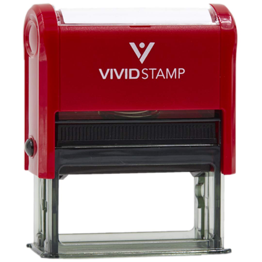 FAXED EMAILED by Date Self Inking Rubber Stamp (Red Ink) - Large