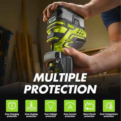 Bonacell 2Pack Upgraded 8.0Ah Replacement for Ryobi 18V ONE+ Battery Replacement PBP005 PBP004 PBP003 PBP002 P108 P102 P103 P104 P105 P107 P109 P122