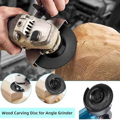 Wood Carving Disc 4 1/2 Inch for Angle Grinder Grinder Wheel Disc,Wood Shaping Grinding Wheel with 7/8¡± to 5/8" Arbor
