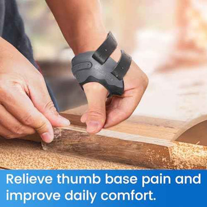 Velpeau CMC Thumb Brace for Osteoarthritis - with Shape-memory Restriction Splint, CMC Joint Stabilizer, Basal Thumb Arthritis Pain Relief and Support for Women and Men (Black, Left Hand, Medium)