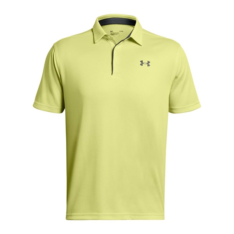 Under Armour Men's Tech Golf Polo, (727) Sonic Yellow / / Pitch Gray, Medium Tall