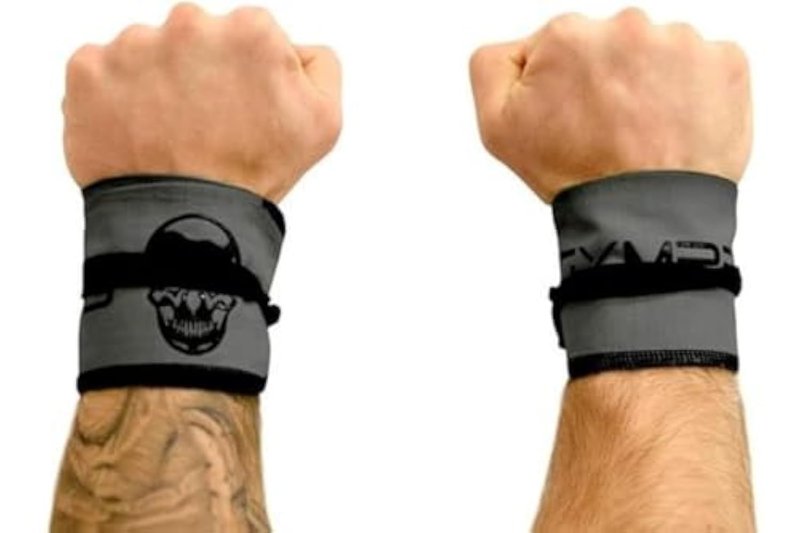 Gymreapers Strength Wrist Wraps for Cross Training, Olympic Lifting, Strength, WOD Workouts, Calisthenics - Strong Wrist Support for Men and Women - Fits All Wrist Sizes | Men and Women (Gray)
