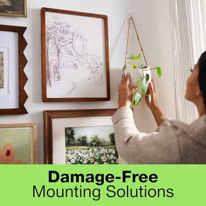 FrogTape reMOVEables Medium Picture Hanging Strips, Damage-Free Removable Adhesive Wall Strips, Picture Hangers, Stick On Wall Mounting for Frames, Canvas, Home D?cor, White, 72 Pairs (144 Strips)