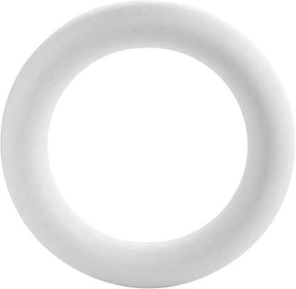 Bright Creations Foam Wreath Form - 10 Inch, White, Set of 4, Round - Wreath Frame for DIY Crafts & Floral Decor