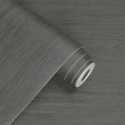WESTICK Grey Wood Contact Paper for Countertops Waterproof Wooden Wallpaper Peel and Stick Vintage Dark Wood Grain Contact Paper for Cabinets End Table DIY Self Adhesive Wooden Vinyl Wrap 80"x15.8"