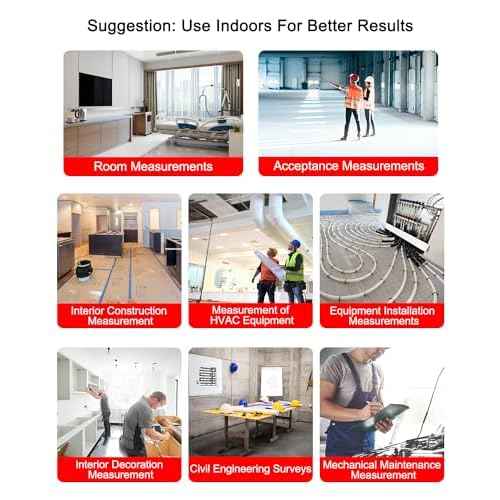 Laser Measuring Tool 500Ft Laser Measurement Tool with Angle Finder 150M Laser Distance Meters Accuracy ¡¾1.5MM Square Footage Measure with Electronic Horizontal Calibration Indoor Easy Read