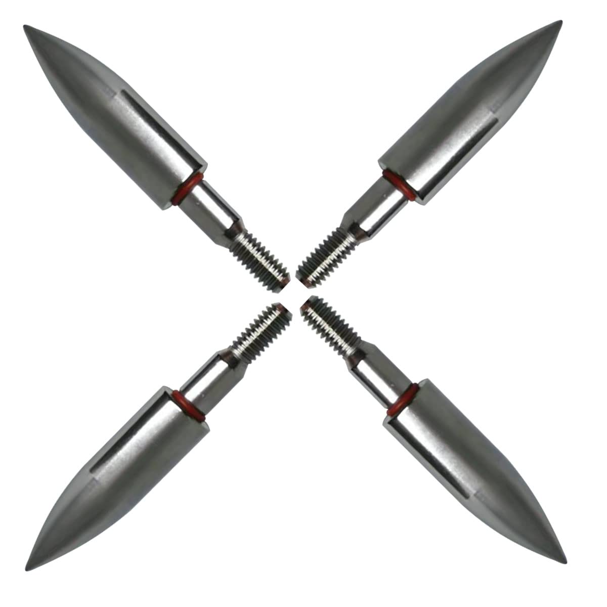 Archery Field Points,Various OD,100/125/150/200 Grains,Easy Pull Various, Stainless Steel Screw in Archery Field Tips(1 Dozen 12 PCS) (9/32″ Combo Shape, 125Grains)