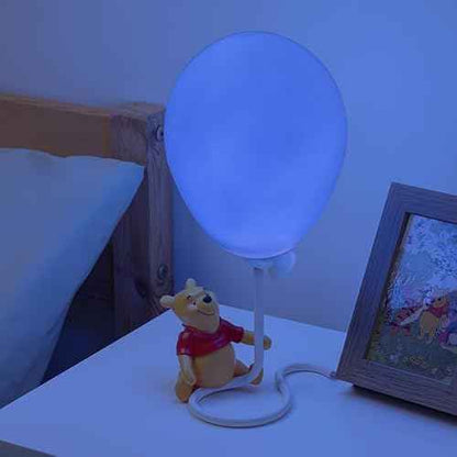 Paladone Winnie The Pooh Ballon Light - Officially Licensed Pooh Bear Lamp for Bedside Table, Mulicoloured Mood Lighting Nursery Decor