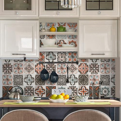 Timeet Peel and Stick Wallpaper Kitchen Contact Paper Waterproof Peel and Stick Backsplash Wallpaper Self Adhesive Tile Contact Paper for Kitchen Countertop Shelf Drawers Liner 15.74"x78.7"