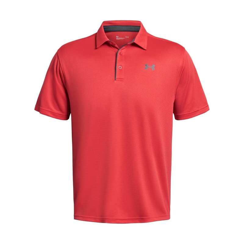 Under Armour Men's Tech Golf Polo, (814) Red Solstice / / Pitch Gray, Medium Tall