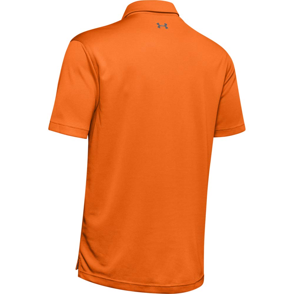 Under Armour Men's Tech Golf Polo , Team Orange (800)/Graphite, X-Large