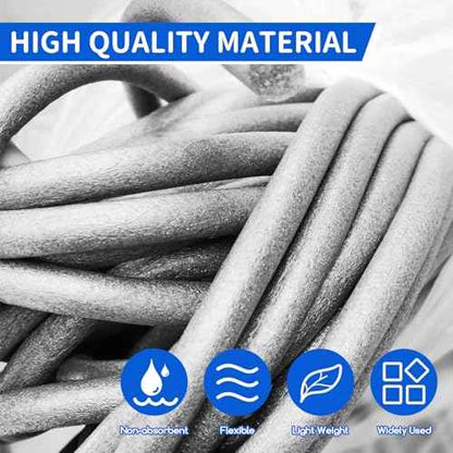 Foam Backer Rod for Gaps Concrete Crack Filler Joints Foam Gap Fillers Caulk Saver Backing Rod Concrete Filler Rope Joint Filler (1/4 Inch X 33 Feet)