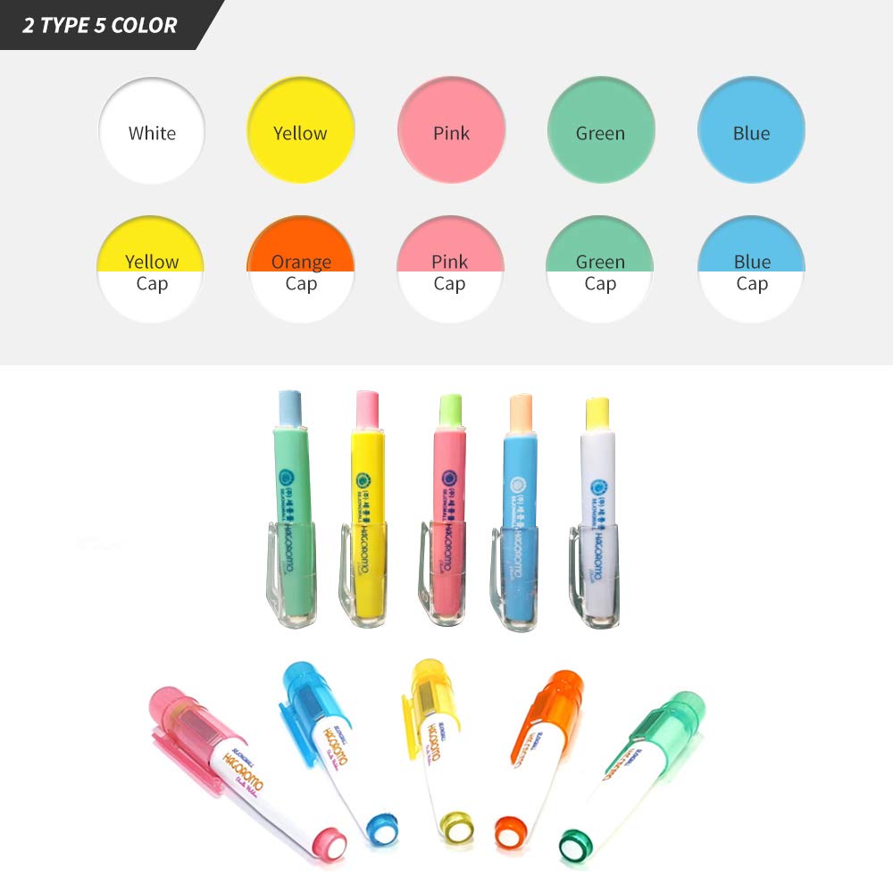 Hagoromo Chalk Holder with Magnet Attached [Yellow Cap and Chalk]