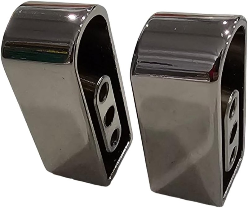 Polished Chrome-Plated 1911 Magazine Base Pads - Fits All Kim Pro Tac-Mag .45 ACP 8-Round Magazines