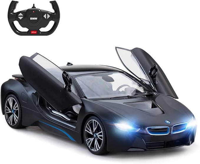 RASTAR Remote Control Car 1:14 BMW i8 Radio Remote Control Racing RC Toy Car Model Vehicle Open Doors by RC MattBlack