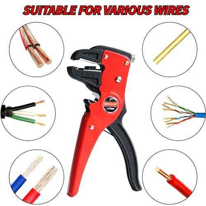 WISEUP Automatic Quick Strip Wire Stripper and Cutter,Eagle Nose Pliers (7-Inch) cable cutters£¬2 in 1 wire stripper cutter for Electrical Cables ¡¢Electronic and Automotive Repair Tool