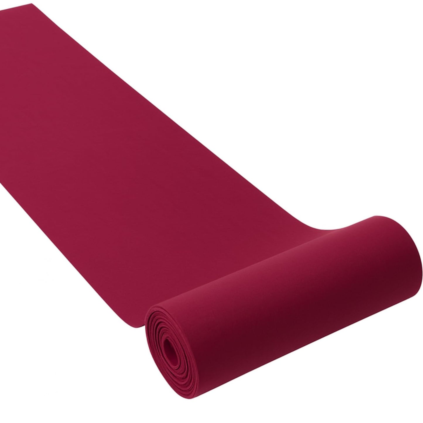 Nuanchu 1 Roll Cuttable Aisle Runner with Rubber Backing 2 x 65 ft Non Slip Carpet Rug Entryway Runway Carpet Runner for Wedding Ceremony Event Indoor Outdoor Party Decor(Burgundy,Felt)
