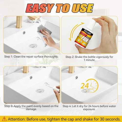 White Touch Up Paint, Multi Surface Touch up Paint Pen for Wall, Door, Cabinets, Wood, Furniture (2.0 Ounxce)